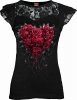 Bleeding Heart - Lace Sleeve Top Spiral